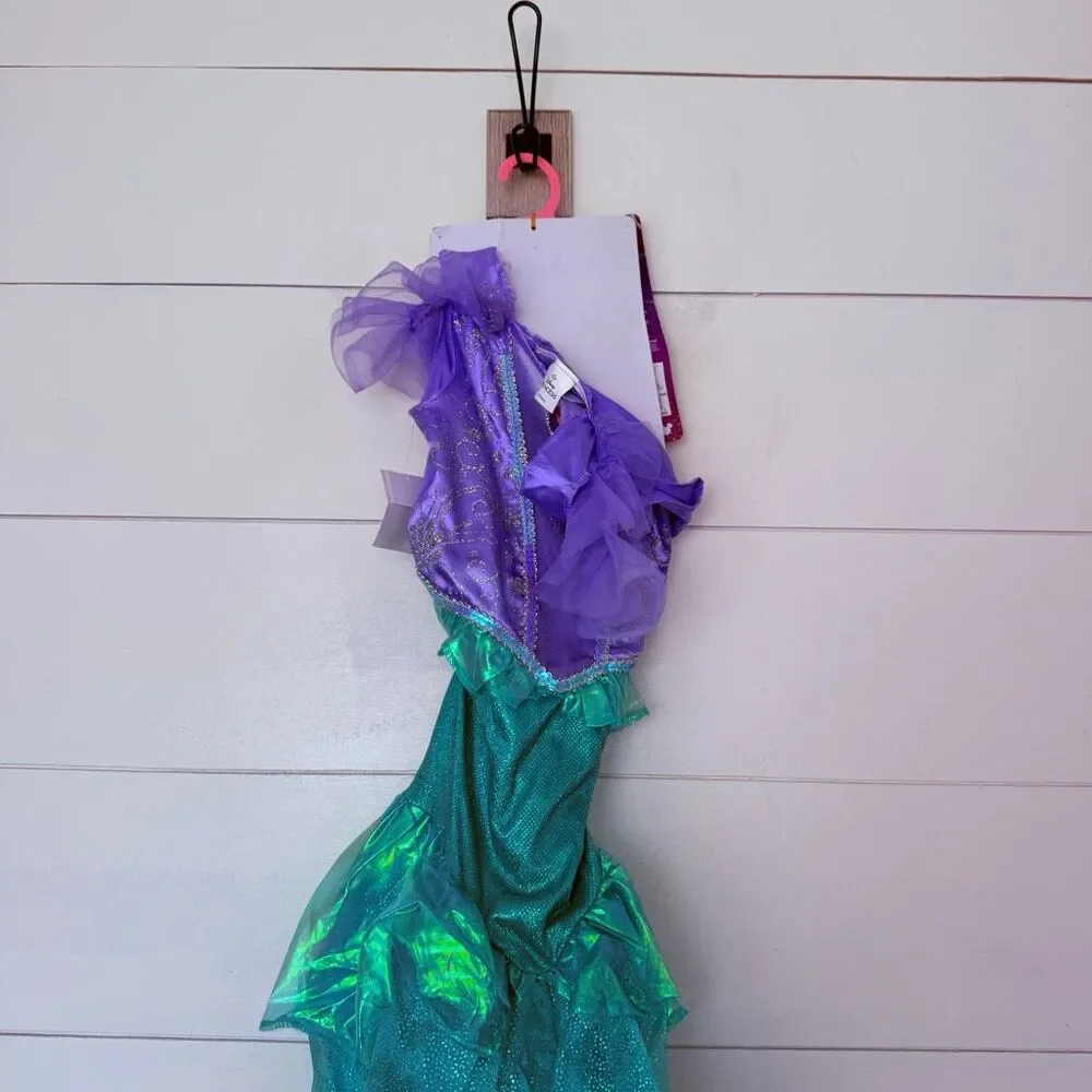 Disney Girls Small The Little Mermaid Girls Costume New Halloween Dress Up